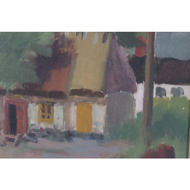 Erik Oldberg, Cottage, 1950s, Oil on Canvas, Framed For Sale - Image 11 of 16