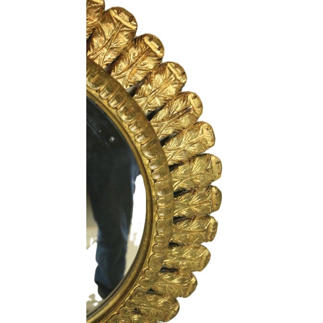 Mid 20th Century Spanish Prince of Wales Feather Mirror For Sale - Image 4 of 6