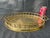 Metal Vintage Faux Bamboo Brass Oval Tray For Sale - Image 7 of 17