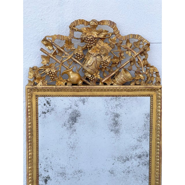 Neoclassical Style Giltwood Mirror For Sale - Image 4 of 5