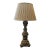 Late 20th Century Solid Wood Heavily Carved Poplar or Rubber Wood Italian Lamp For Sale