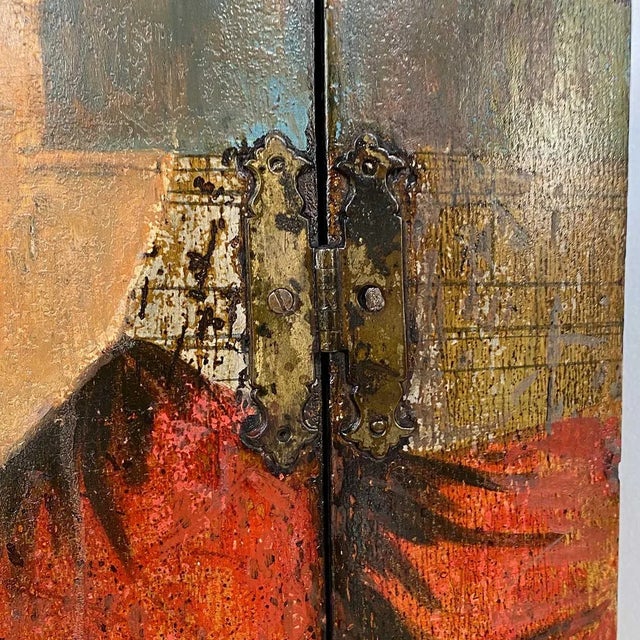 Black 18th Century English Georgian Painted Pine Bowfront Hanging Corner Cabinet For Sale - Image 8 of 18