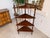 Original corner tiered serving stand from the Gründerzeit period, circa 1875. Dimensions: Height x Legs 147 x 50 x 50 cm....