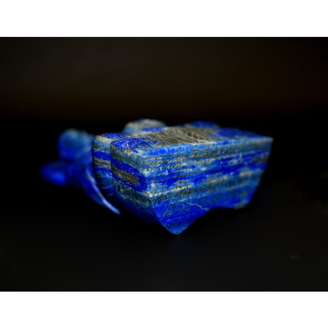 Lapis Lazuli Buddha Statue Stately Presence For Sale - Image 11 of 17