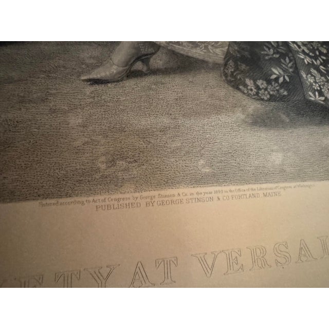 Antique 19th Century Engraving “The Declaration of Love” After Jean François De Troy, C. 1890, Large Framed Romantic Scene [Mc] For Sale In Seattle - Image 6 of 8