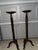 Large Heavy Vintage Iron Swirl Floor Candle Holders For Sale - Image 4 of 11