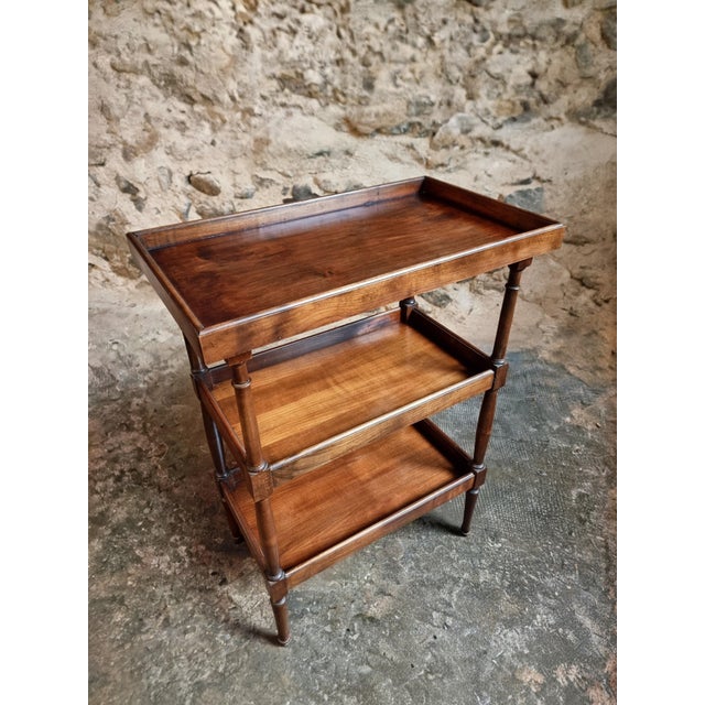 Vintage French Cherrywood Shelf, 1920s For Sale - Image 9 of 12