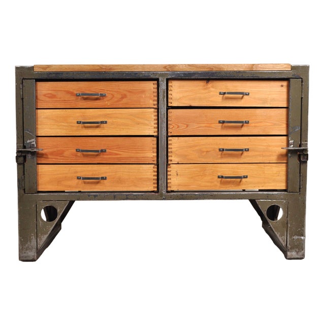 Industrial Chest of Drawers, 1950s For Sale