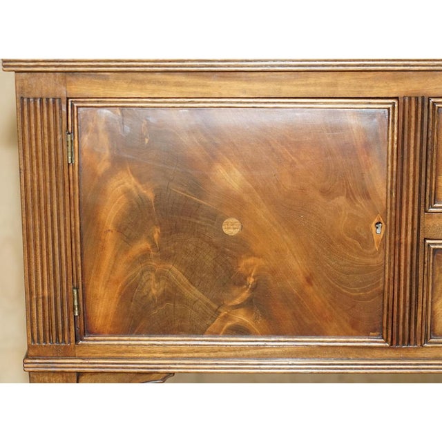 Brown Antique Victorian Astral Glazed Bookcase with Long Legs, 1870s For Sale - Image 8 of 18