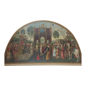 Late 19th Century Arundel Society Chromolithograph of St. Catherine of Alexandria