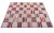 Cotton Vegetable Dyed Beige & Red Tile Pattern Reversible Rug - 9'x12' These special flat-weave dhurries are hand-woven...