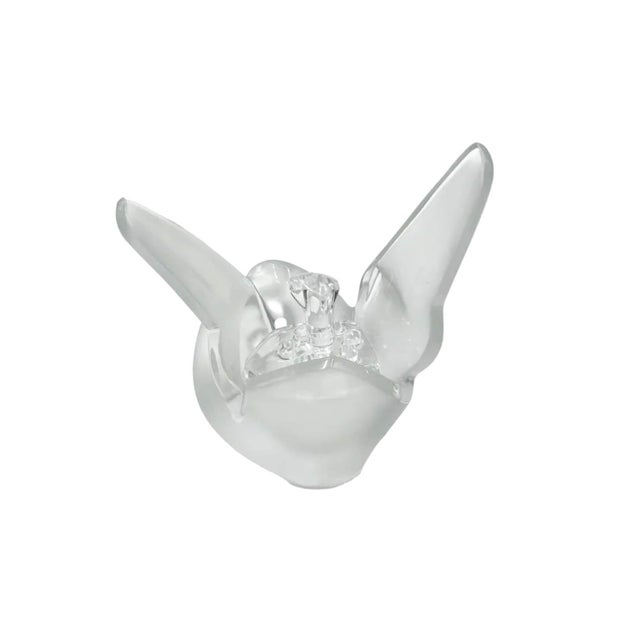 1960s Lalique "Sylvie" Vase With Frog Bud Holder For Sale - Image 5 of 9