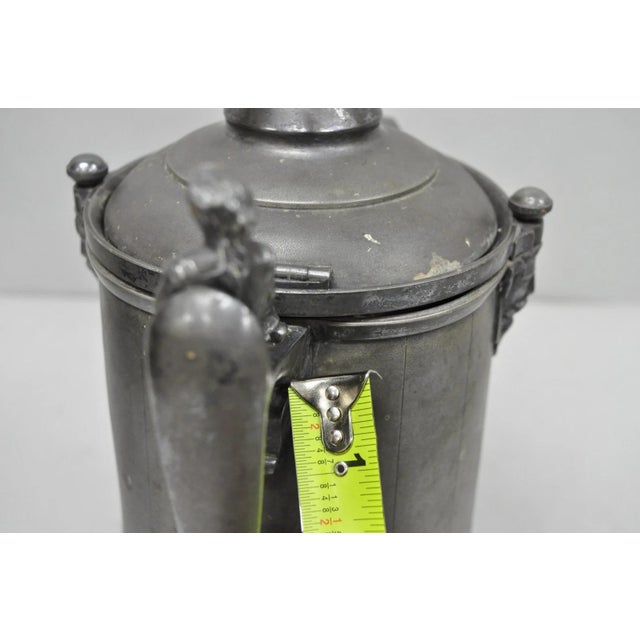Antique Renaissance Reed & Barton Figural Silver Plated Coffee Water Pitcher For Sale - Image 18 of 18
