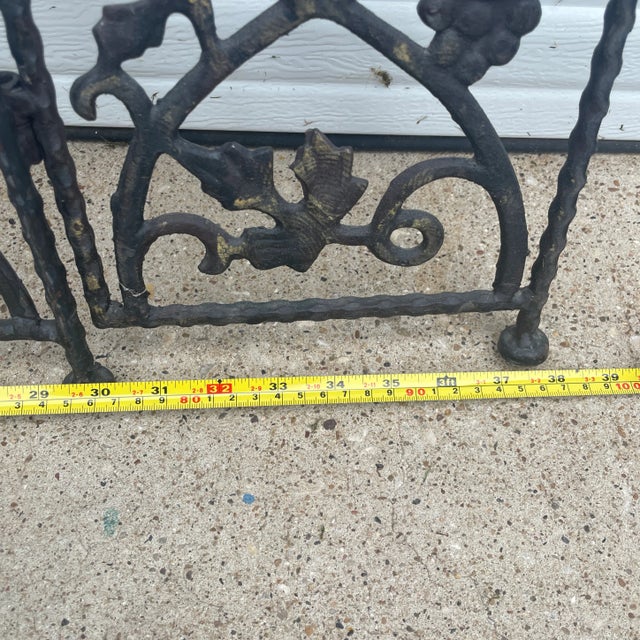 Iron Grapevine Fireplace Screen For Sale - Image 10 of 13
