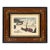 Circa 1870's Gilded Vine-Detail Wood Frame With Vintage 1940s Grandma Moses Print For Sale