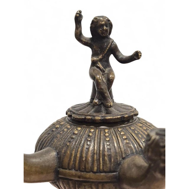 Metal Roman Revival Bronze Incense Burner, 19th Century For Sale - Image 7 of 14