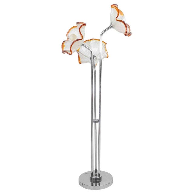 Vintage Murano Glass Floor Lamp by Toni Zuccheri, Italy For Sale - Image 9 of 9