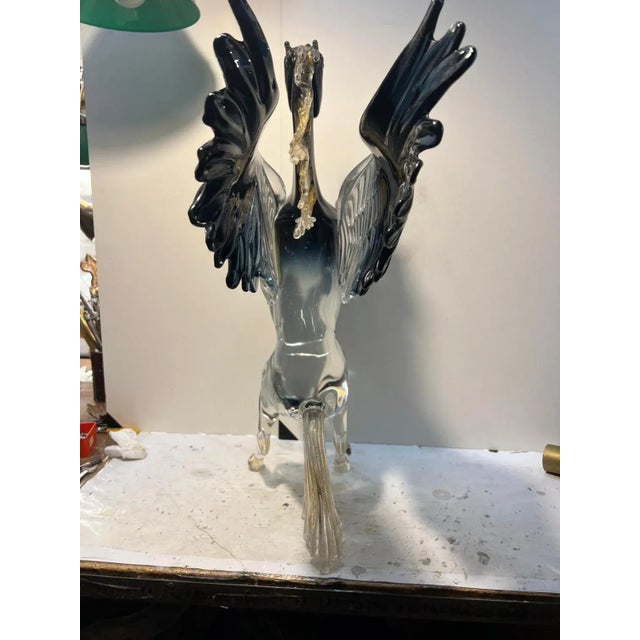 Pegasus Figure in Murano Glass, 2000s For Sale - Image 6 of 7