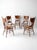 Mid 20th Century Vintage Oak Dining Chairs Set of 5 For Sale - Image 5 of 18