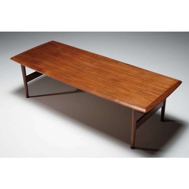 Large Scandinavian Teak Coffee Table, 1960s For Sale - Image 12 of 13