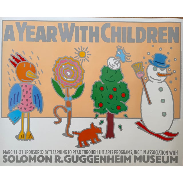 Seymour Chwast, A Year with Children Guggenheim Museum Exhibition Poster, 1985, Print For Sale - Image 12 of 12