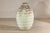Ceramic Large Artisan Cream Glazed Ceramic Vase with Brown Striated Bands For Sale - Image 7 of 17