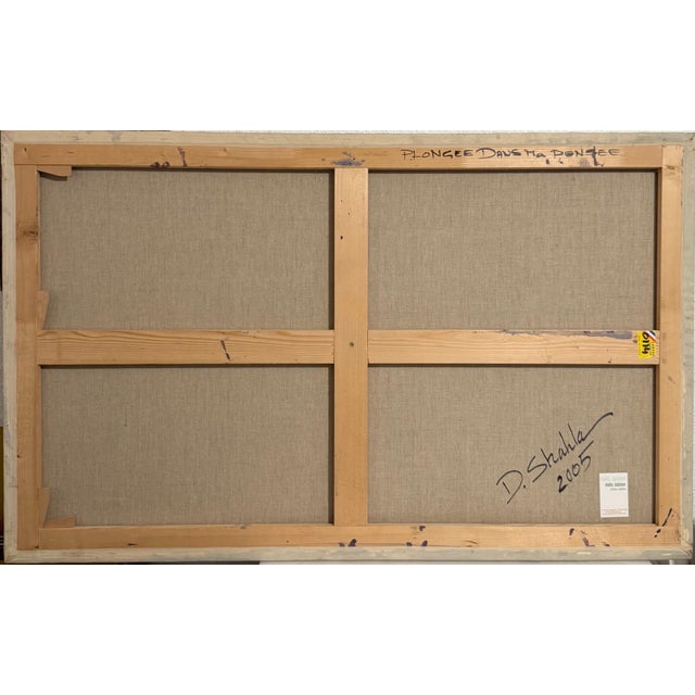 Shahla Dadsetan, Large Abstract Painting French Iranian Shahla Dadsetan Plongee Dans Ma Pensee, 2005 For Sale - Image 10 of 11