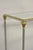 Neoclassical Directoire Maison Jansen Style Steel & Brass Console Sofa Table For Sale In Philadelphia - Image 6 of 11