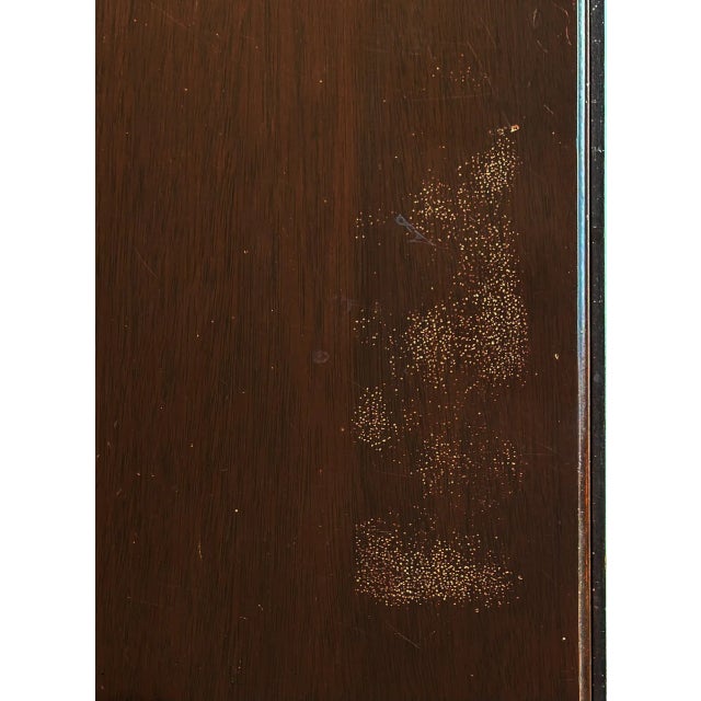 1950s Antique Style Mahogany Drop Leaf Gateleg Table For Sale - Image 9 of 9