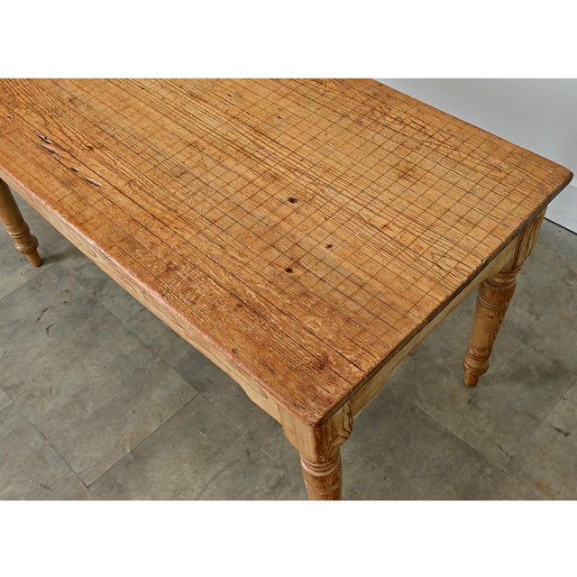 Wood English 19th Century Pine Coffee Table For Sale - Image 7 of 12