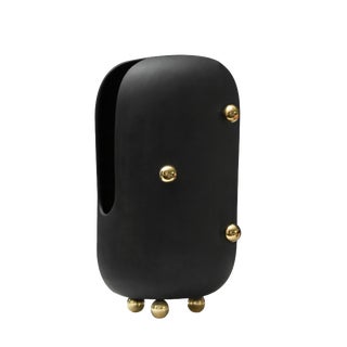 Small Anfore Vase in Black by Zpstudio For Sale