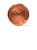 Polished copper wall clock. Memory returns to the old Italian kitchens, where the walls were wallpapered, almost as if to...