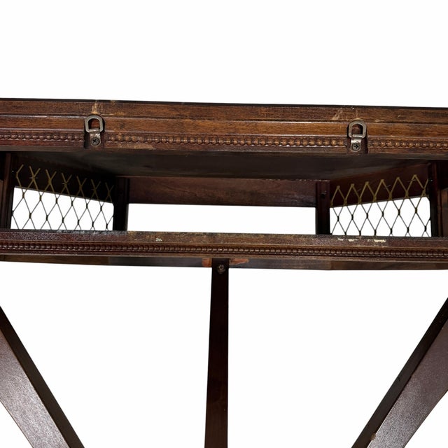 Mid Century Regency Style Large Decorative Brackets Wall Table For Sale - Image 6 of 6