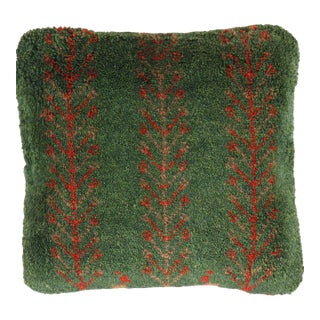 1980s Pasargad DC Fine Hand Knotted Gabbeh Pillow For Sale