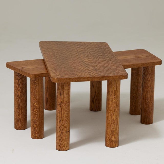 Mid-Century Modern Wood Coffee Tables, 1950, Set of 2 For Sale - Image 15 of 18