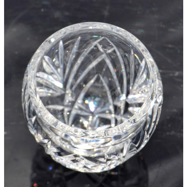 Transparent 1960s Waterford Crystal Votive Candle Holder Intricate Brilliant Cut-Glass Star Base For Sale - Image 8 of 12