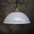 Vintage industrial pendant made of grey enamel with brass top by KWE. I have official proof of authenticity such as...