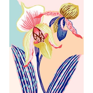 Colour Block Orchid, Giclee Print by Sarah Gordon For Sale