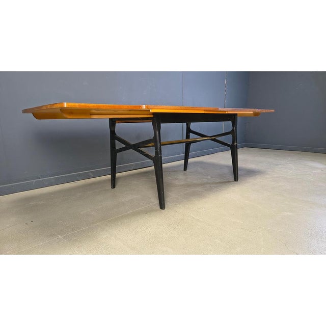 Mid-Century Modern Italian Extendable Dining Table, 1950s For Sale - Image 4 of 11