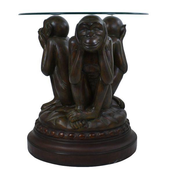 Late 20th Century Monkey Swivel Large Side Table For Sale - Image 5 of 5
