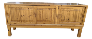 Danish Sideboard in Pine Wood, 1970s