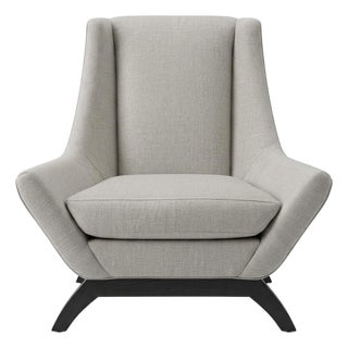 Authentic Precedent "Jasper" High-Back Accent Chair For Sale