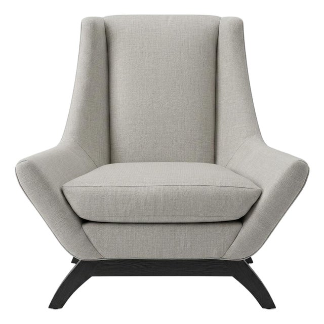 Authentic Precedent "Jasper" High-Back Accent Chair For Sale