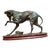 Greyhound Sculpture on Marble Base For Sale