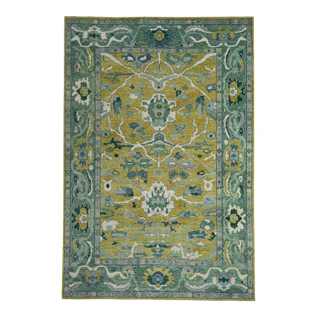 Turkish Oushak Rug 10'3" x 15'1" #20412 For Sale
