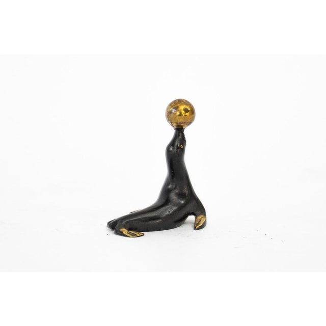1950s Small Playing Seal Figurine by Walter Bosse, 1950s For Sale - Image 5 of 6