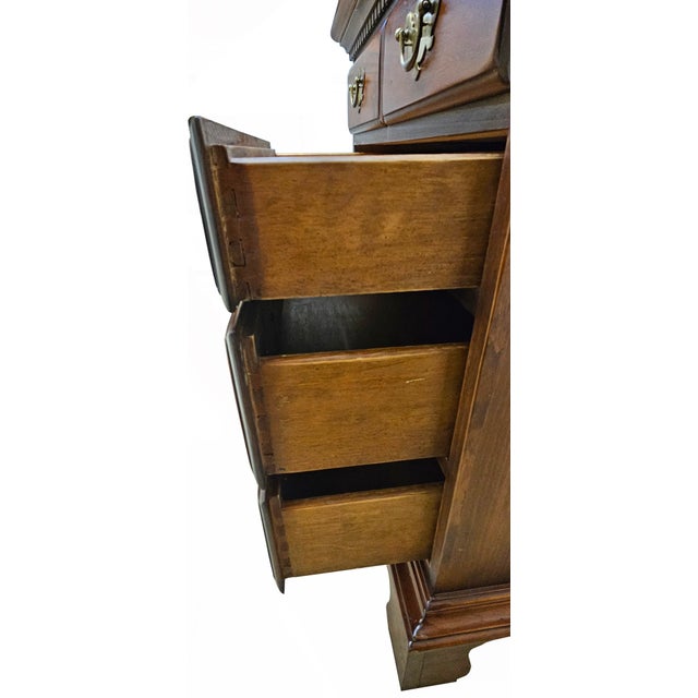 1980s Vintage Solid Wood Night Stand For Sale In Miami - Image 6 of 10
