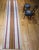 Early 20th Century Vintage American Rag Runner, Handwoven Wool & Cotton, Stripe Pattern, 3x14 For Sale - Image 5 of 14