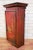Rustic Vintage Asian Hand Painted Red Storage Cabinet For Sale - Image 3 of 11