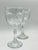 Arts & Crafts 1980s “Chivalry” Textured Wine Glasses- A Pair For Sale - Image 3 of 9